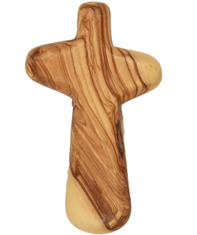 Buy Comfort Cross Made of Olive Wood | Holyland Gifts